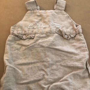 Unisex baby linen jumper made in France sz 9mnths